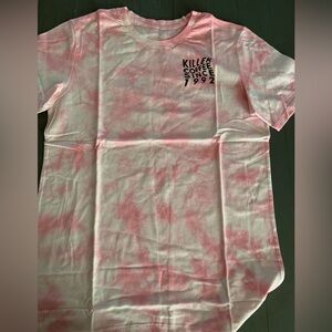 Dutch Bros Pink and White Graphic Tee